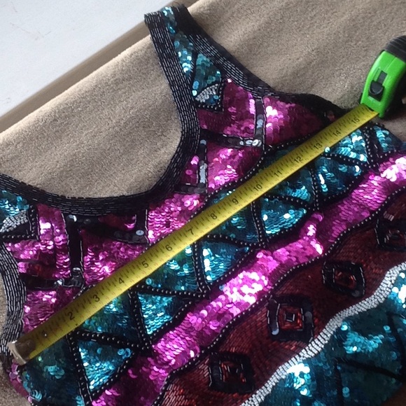 Vintage Sequin Party Dress - Picture 6 of 8